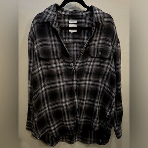 American Eagle Oversized Plaid Flannel size Large